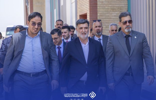 رئيس جامعة كربلاء يزور مصنع الجود للمحاليل الوريدية برفقة اعضاء مجلس الجامعة و عضو مجلس إدارة العتبة العباسية المقدسة .