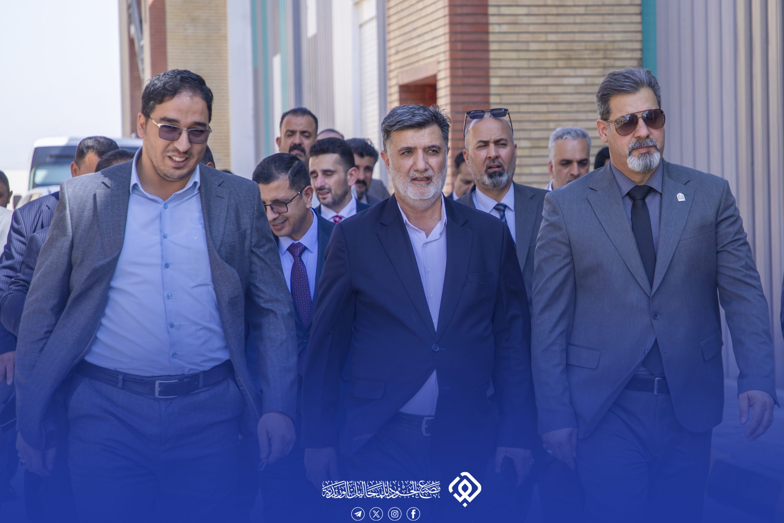 رئيس جامعة كربلاء يزور مصنع الجود للمحاليل الوريدية برفقة اعضاء مجلس الجامعة و عضو مجلس إدارة العتبة العباسية المقدسة .