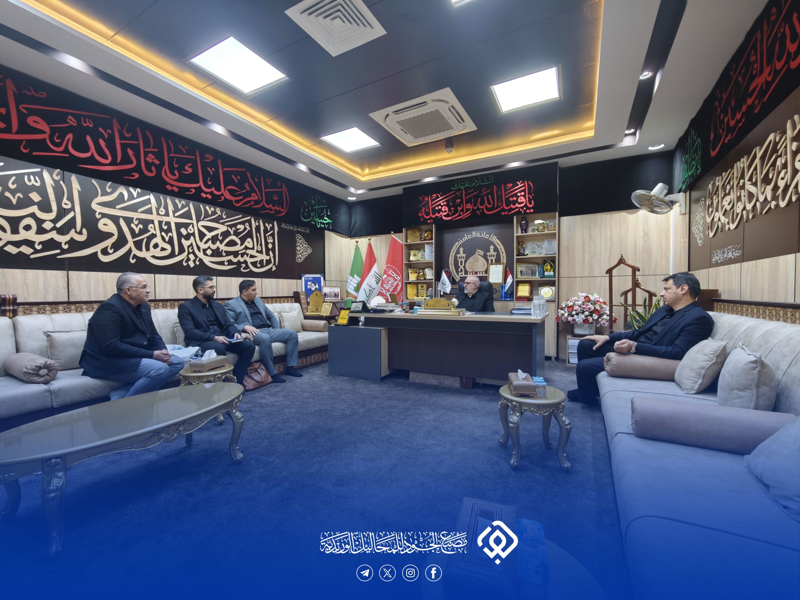 وفد من “عين الحياة للصناعات الدوائية” يبحث تعزيز التعاون مع العتبة الحسينية في مجال المحاليل الوريدية